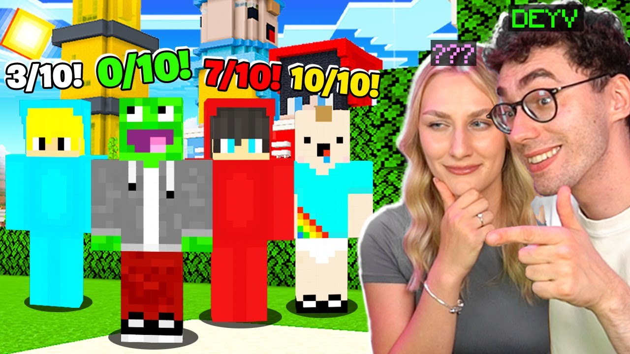 MOJA DZIEWCZYNA OCENIA OSOBY z PALIONOWA w Minecraft!