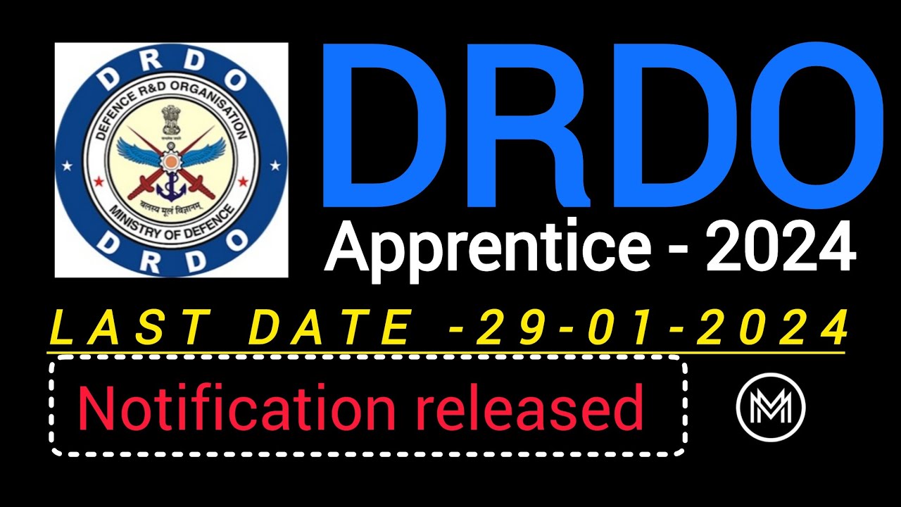 DRDO Apprentice 2024 Notification Released | apply now