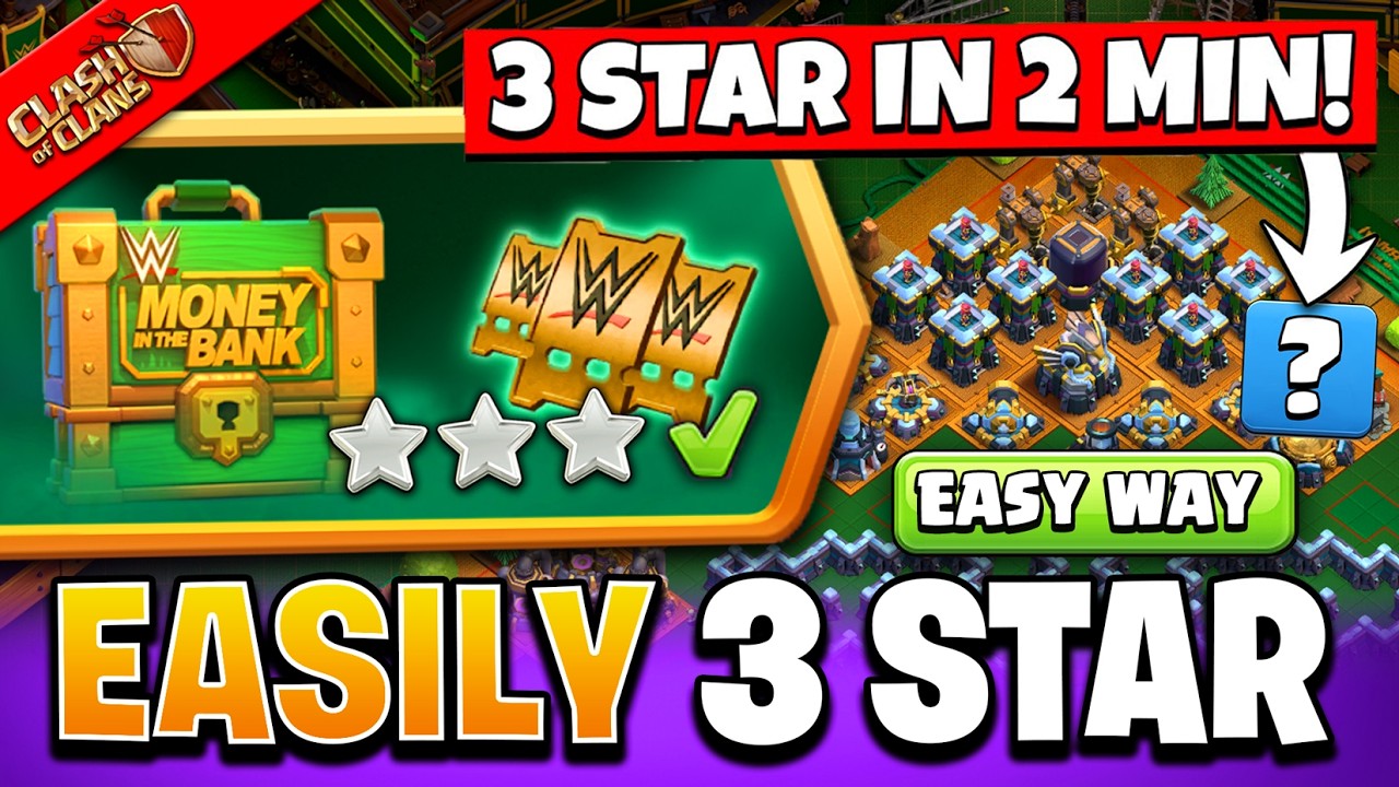 Easily 3 Star John Cena Challenge in Clash of Clans | Coc New Event Attack