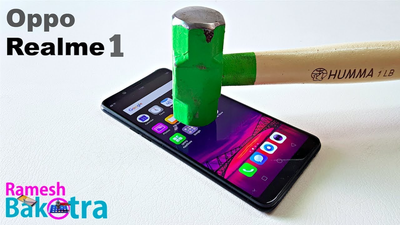 Oppo Realme 1 Screen Scratch Test