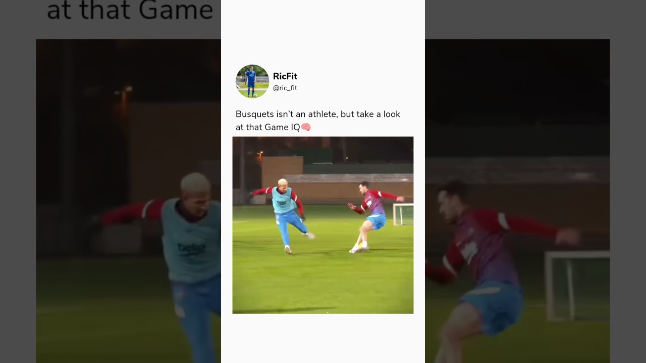 Busquets Isn&rsquo;t An Athlete, But Take a Look at That Game IQ #shorts