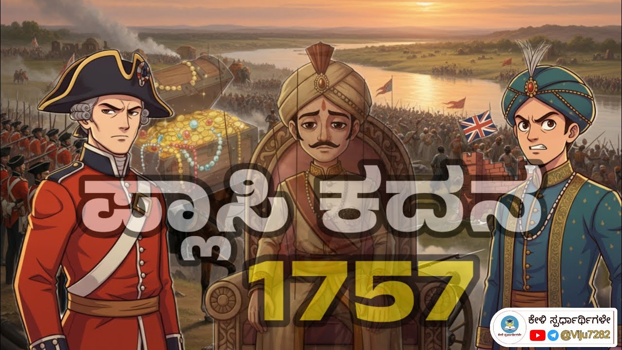 1857 ಪ್ಲಾಸಿ ಕದನ battle of Plassey ಆಧುನಿಕ ಭಾರತದ ಇತಿಹಾಸ ಸರಣಿ #history #kea #police #psi #modernhistory