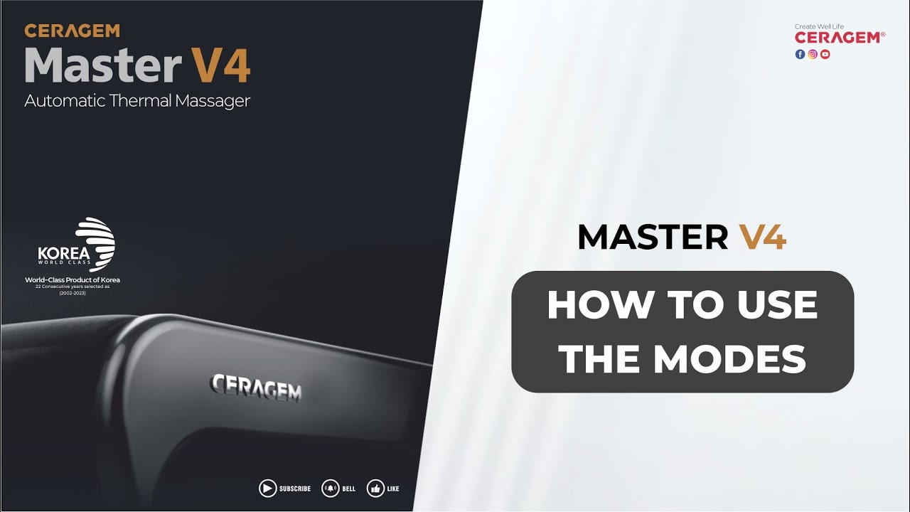 How to use Mode | Ceragem Master V4 | Ceragem India