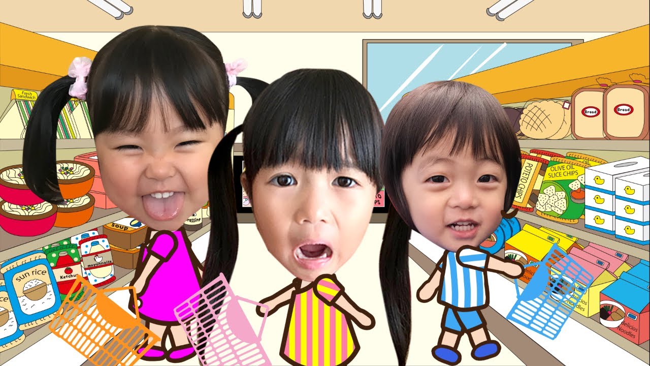 【リアルお買い物ごっこ】おこづかいでまりちゃんいずちゃんみなくんは何を買う？　教育　ゲームセンター　100円ショップ　お金の勉強【まりちゃんいずちゃんチャンネル】