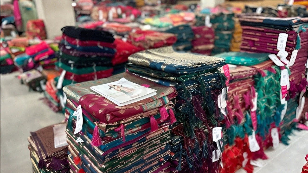 Silk Saree Wholesale Market Kolkata | Ambika Saree Barabazar  Best Saree Wholesale Market in Kolkata
