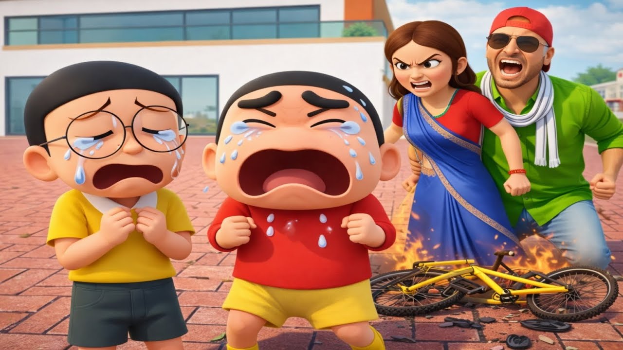 NOBITA NE 🤩 SHINCHAIN KI CYCLE 💥 TOD DALY INDIAN THEFT 😱 AUTO NOBITA || Annha gamerz 