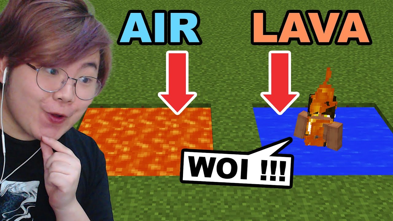 Gw Diem Diem Tuker Texture Lava dan Air Untuk Isengin Temen Gw di Minecraft