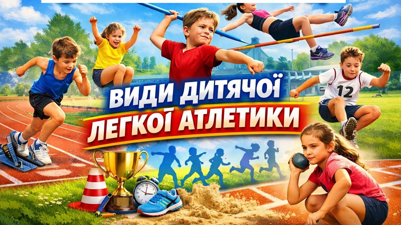 Види дитячої легкої атлетики: Від рекордів до захопливої гри! 🏃‍♂️👟 | Фізична культура НУШ
