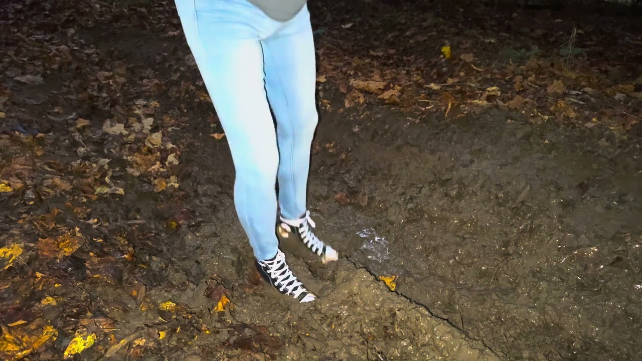 Wedged Converses Get Muddy
