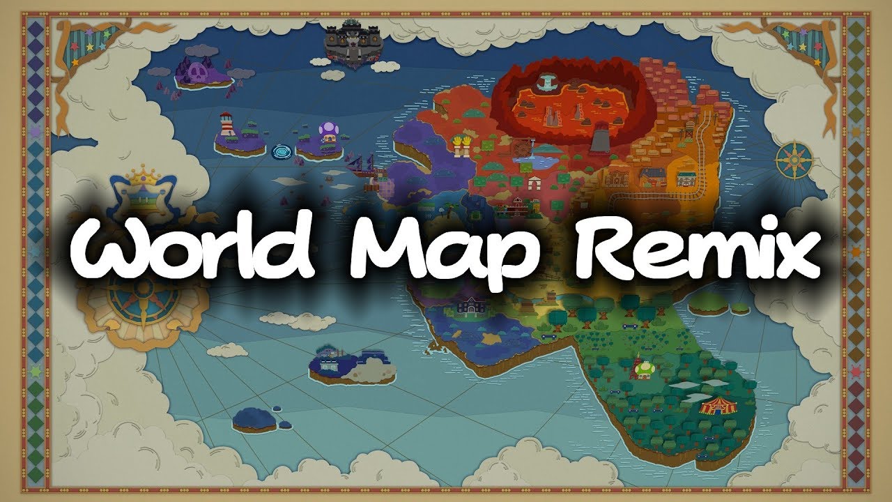 Paper Mario Color Splash : World Map Remix