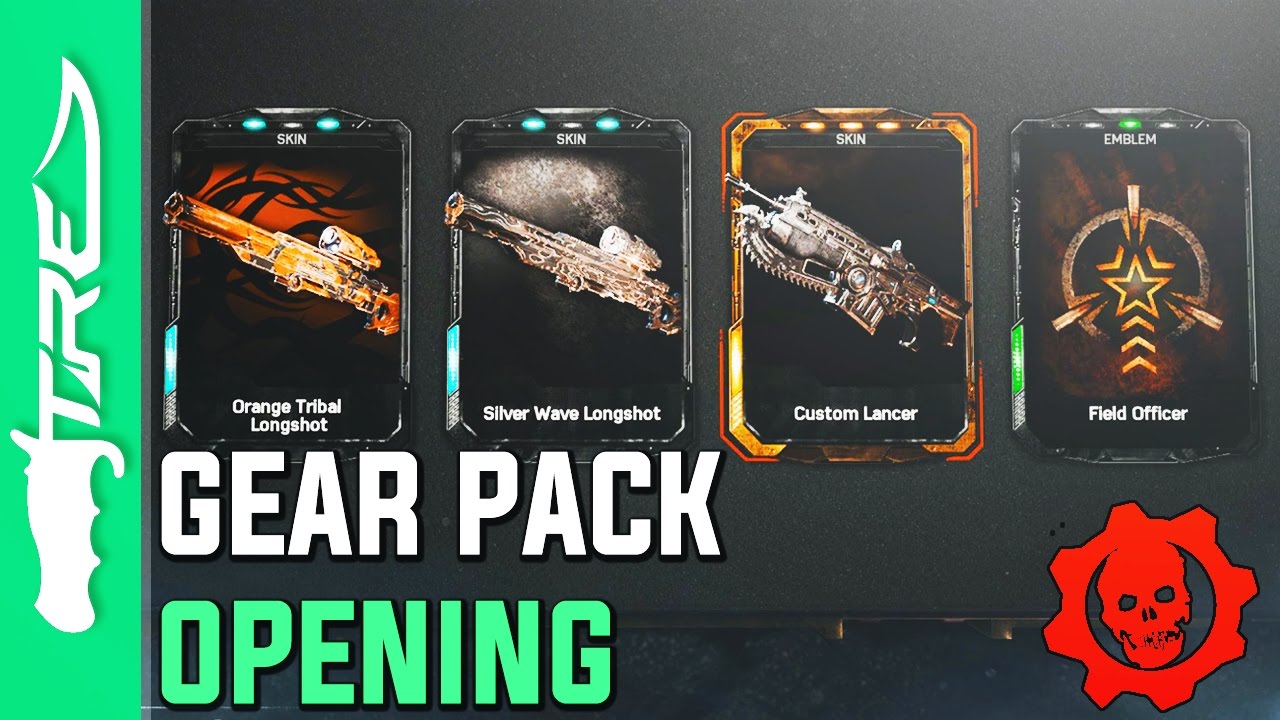 MULTIPLE LEGENDARIES! - Gears of War 4 Gear Packs Opening - 5 ELITE GEAR PACKS (Pack Opening)