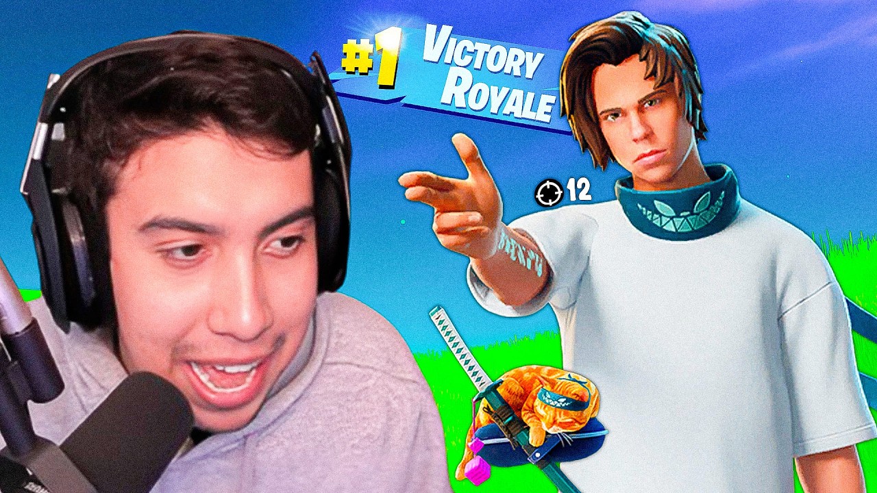 RETO FORTNITE GANANDO CON LA SKIN DE ELRUBIUSOMG!