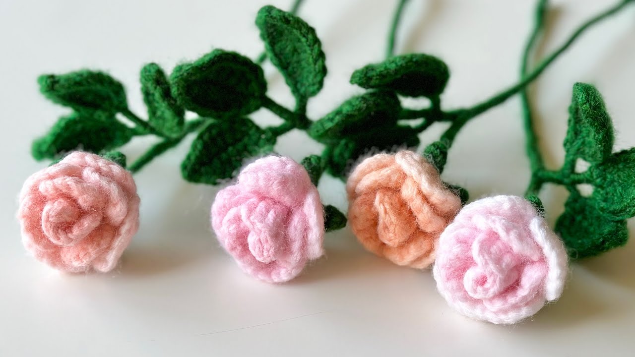 Easiest Crochet Rose tutorial | Complete guide to perfect crochet rose