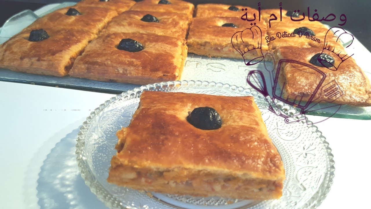فطيرة محشية بعجينة مقرمشة وهشيشه راائعة/ galette farcis aux poulet