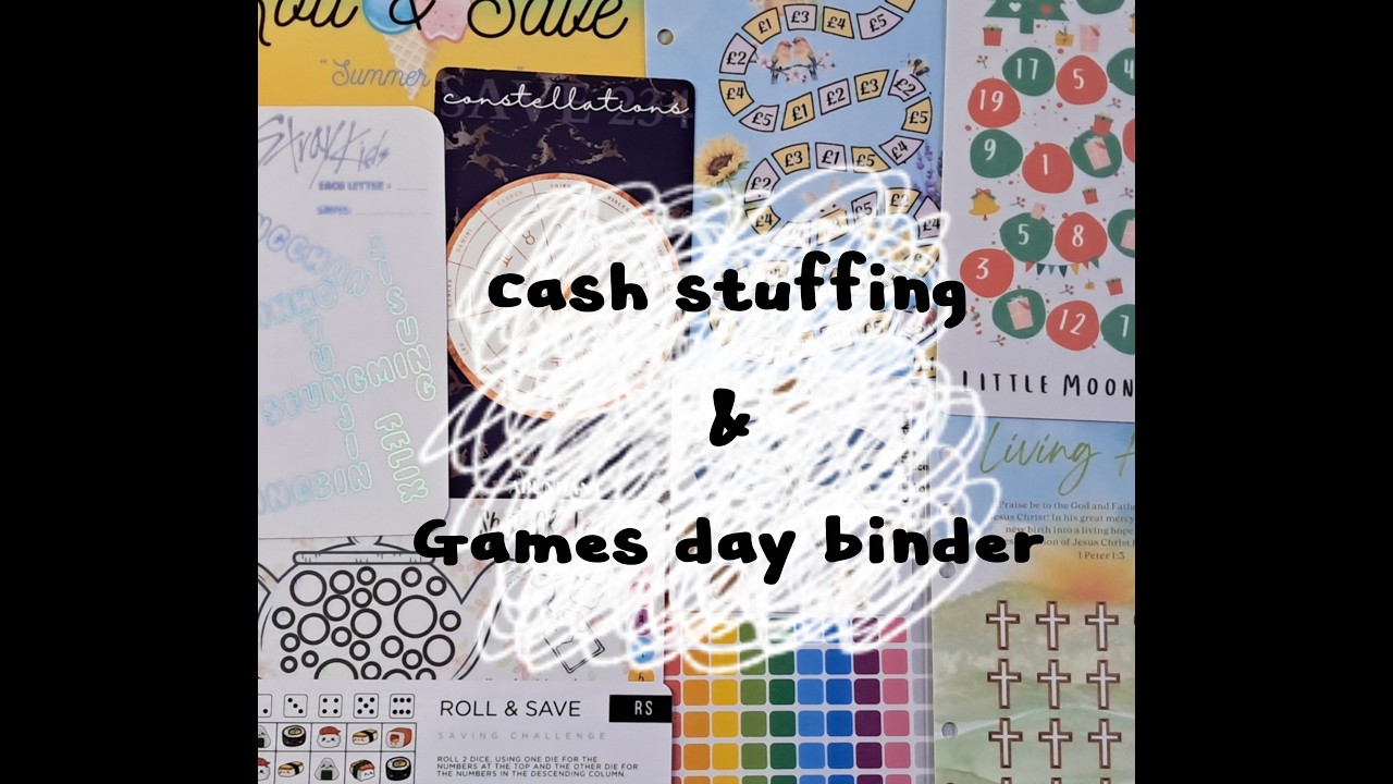 🎲 cash stuffing and games day | week nine 🎲