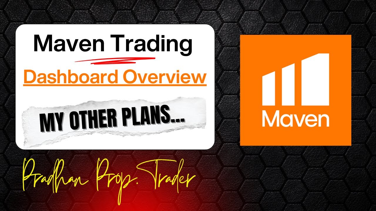 📈 @maventrading  Prop Firm Dashboard Walkthrough | My Trading Plans Today ?