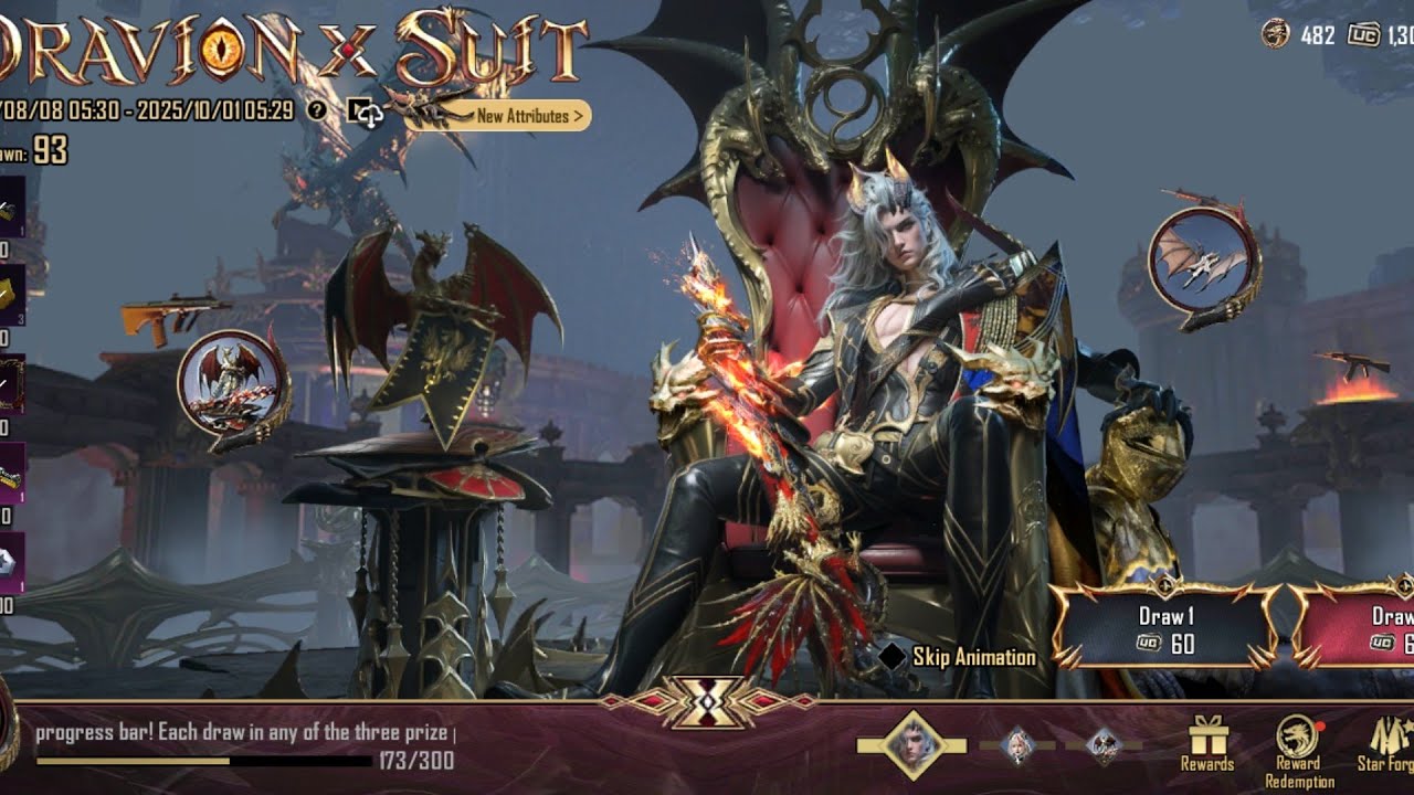 3000 Uc New DRAVION X Suit BGMI 