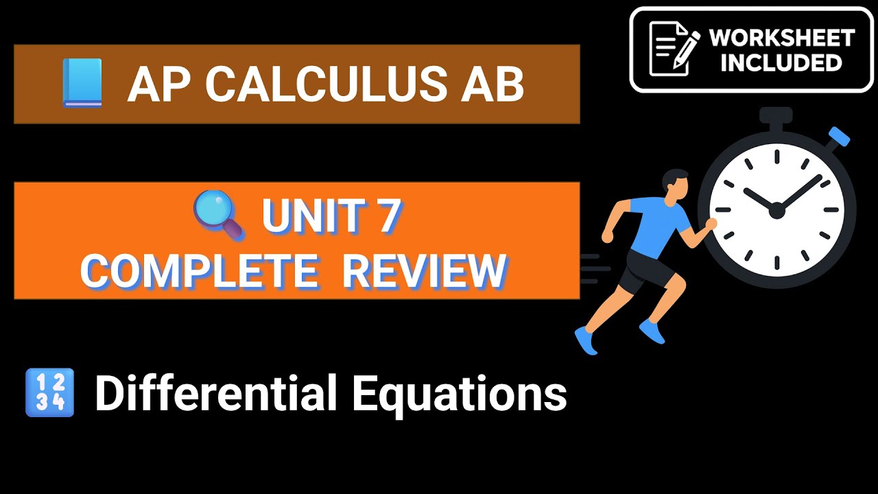[2026 Exam] AP Calculus Unit 7 Review for AB | 50 Minutes to cover everything