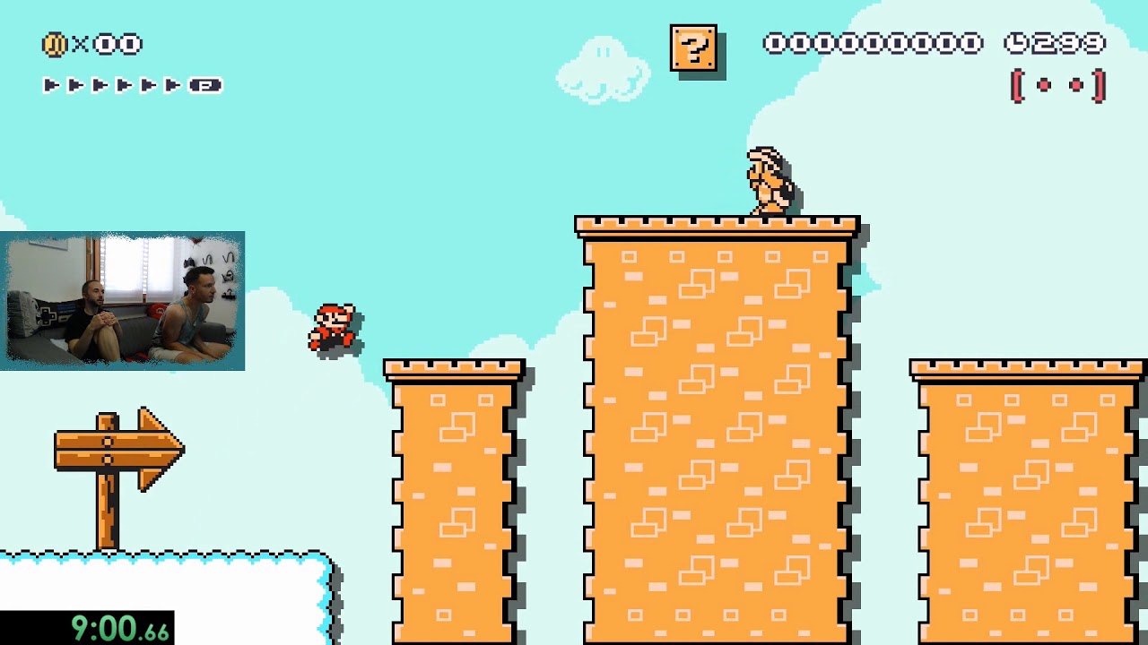SMB2 1-2 Sky Route [Mario Maker 2]