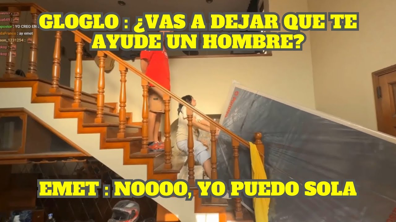 EMET SUBE SU COLCHÓN SOLA PARA DEMOSTRARLE A GLOGLO QUE SÍ PUEDE