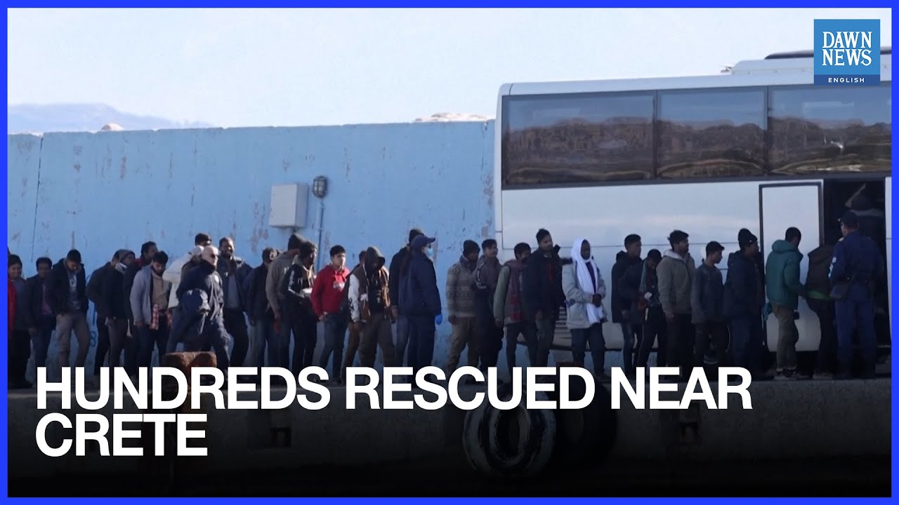 Greek Coast Guard Rescues Hundreds of Migrants Near Crete | Dawn News English