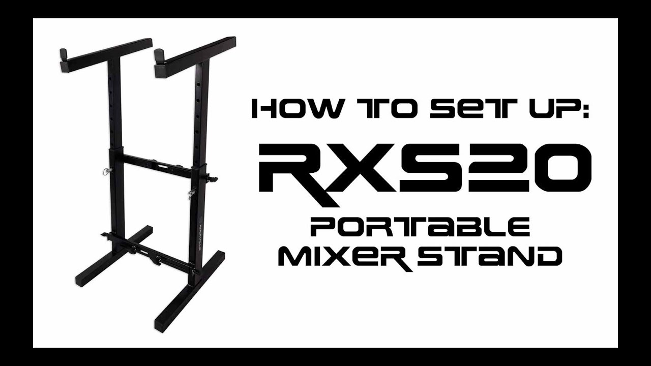 How to Set Up Your Rockville RXS20 Portable Powered or Passive Mixer Stand (FULL DEMO & walkthrough)