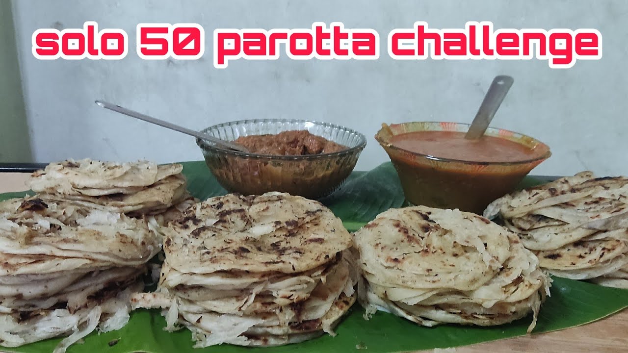 solo 50 parotta challenge | 50 parotta eating challenge | sathish foodies