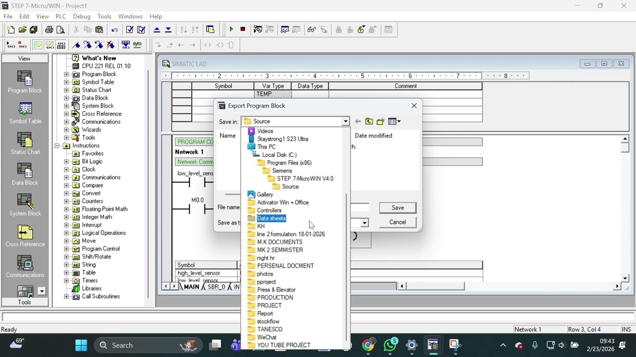 PLC Tank Level Control Using Ladder Logic | STEP 7 MicroWIN Tutorial