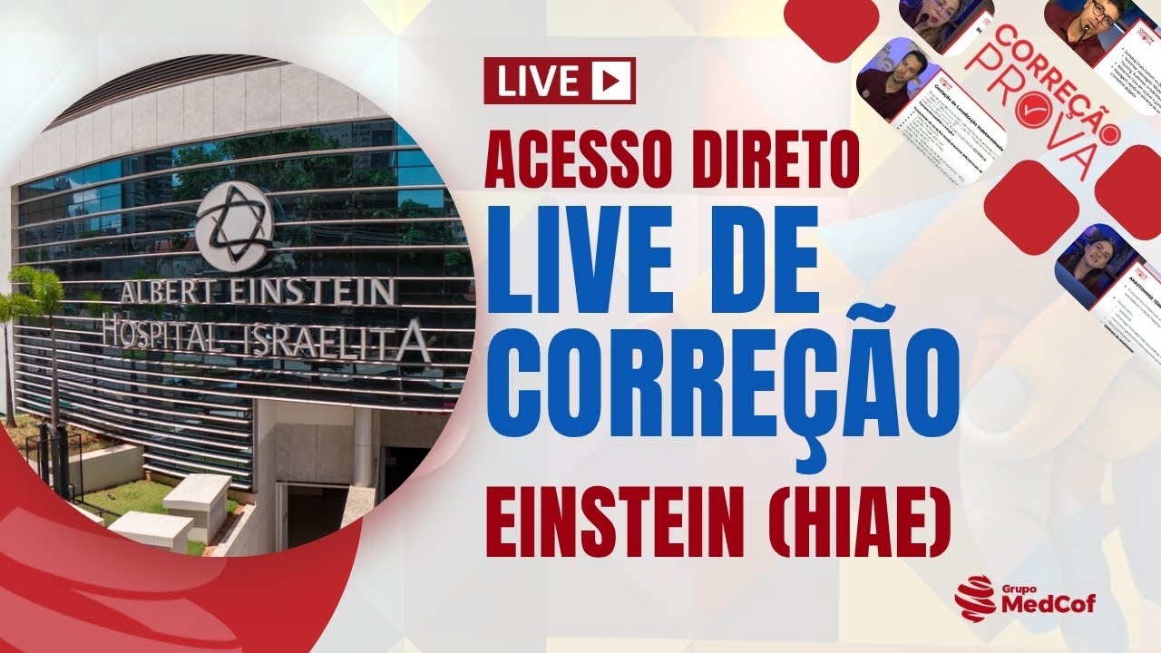 GABARITO EINSTEIN (HIAE) - R1 Acesso Direto | Residência Médica 2026 - Correção Einstein (HIAE)