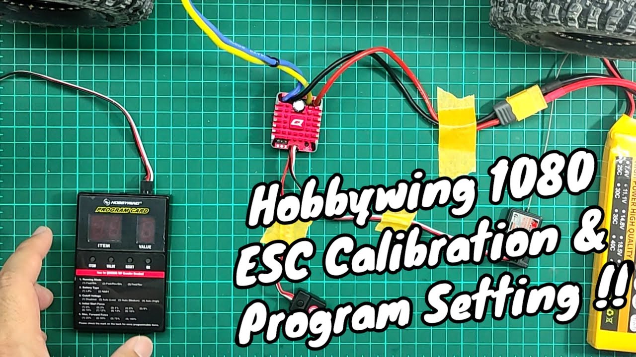Hobbywing 1080 ESC | How to Calibrate | Program Setting and Tuning