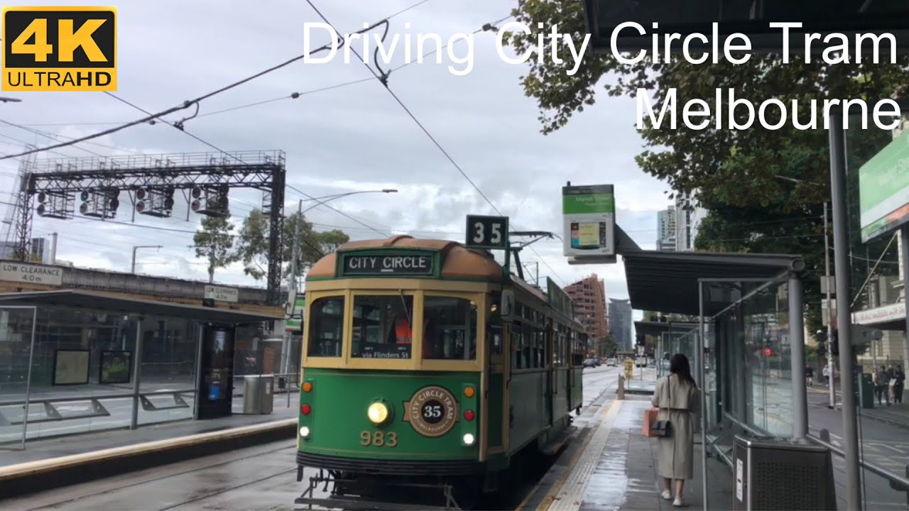 Riding City Circle Tram Route 35 | Melbourne Australia