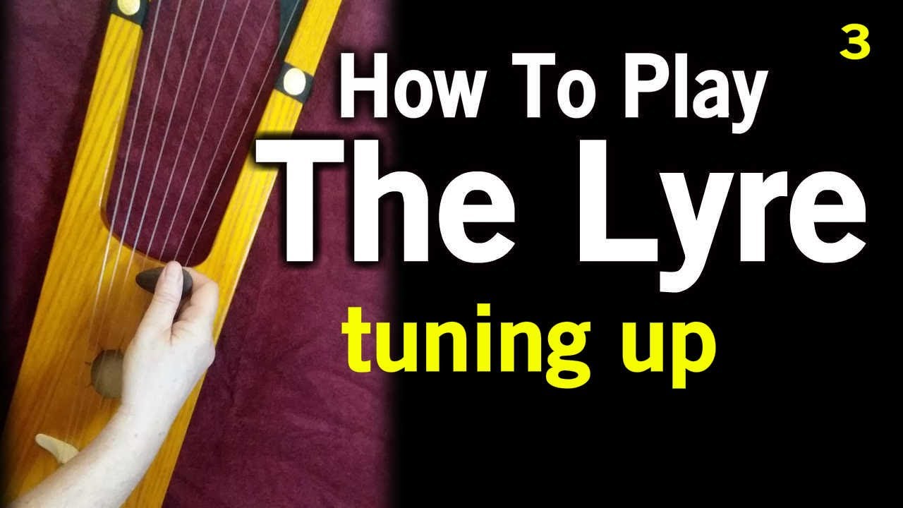 How To Play The Lyre - Tuning Up. The six and seven string Anglo Saxon Viking Lyre is easy to tune.