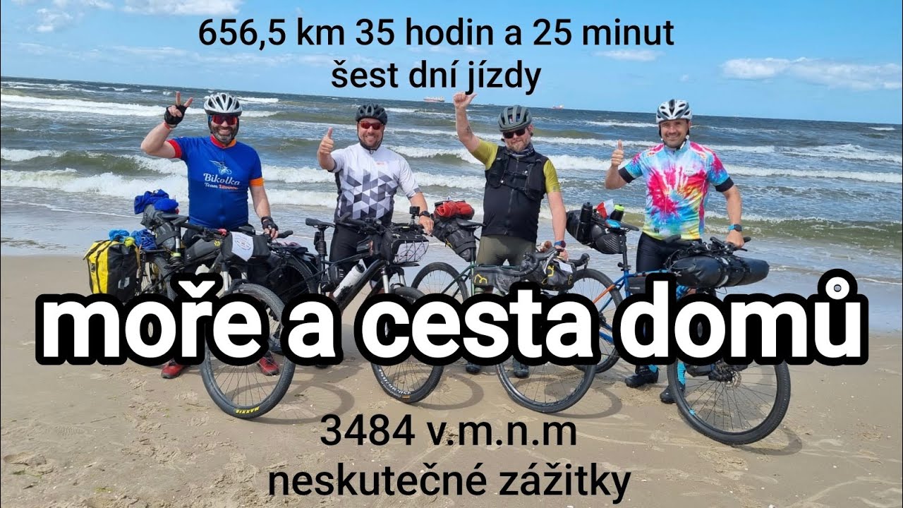 Expedice Baltské moře cesta domů na kole a vlakem - Polsko - Německo - Česko