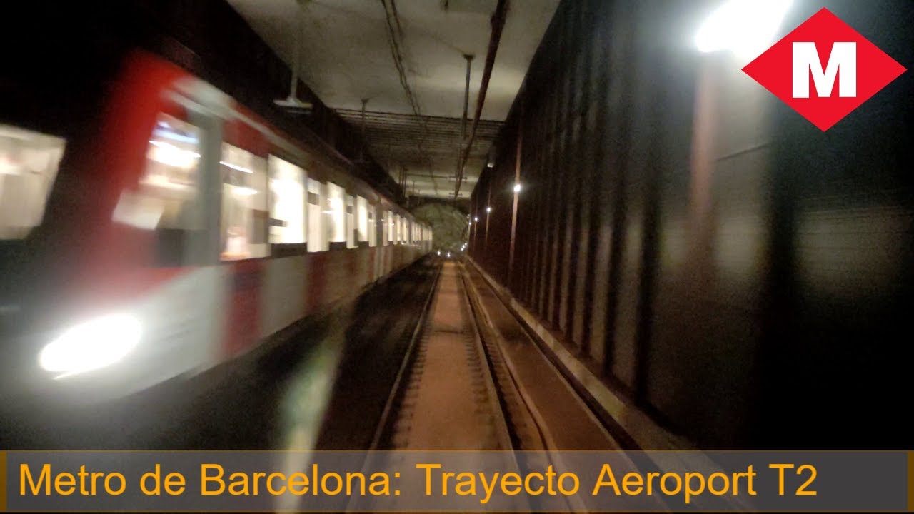 Trayecto en metro: L9 dirección Aeroport T2 (4k)