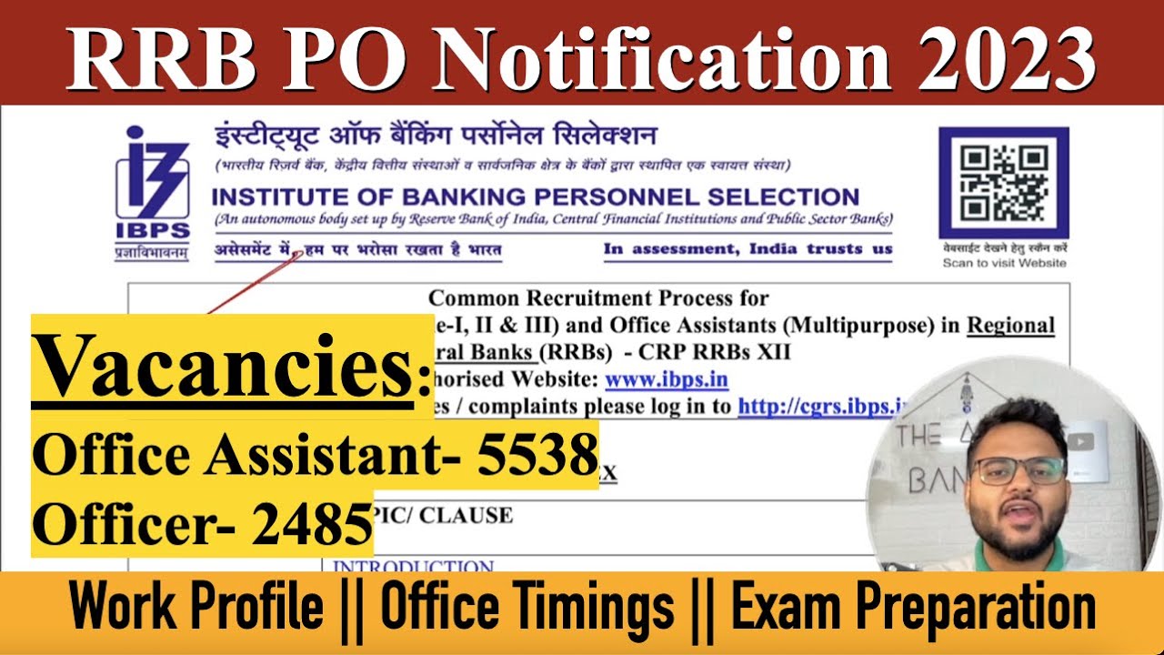 IBPS RRB PO Full Notification 2023 Out | RRB PO Notification 2023 | RRB PO 2023 Strategy