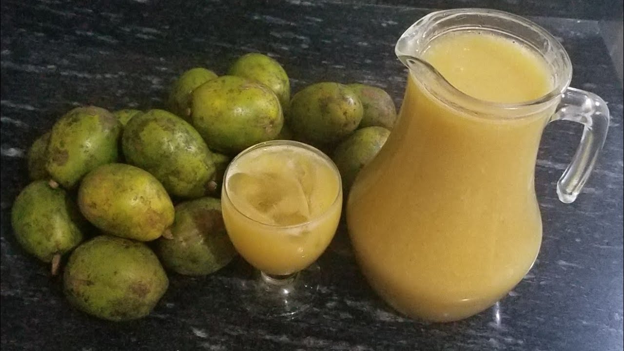 Jugo de manzana de oro super cremoso y delicioso. || jobo verde 🍈||.