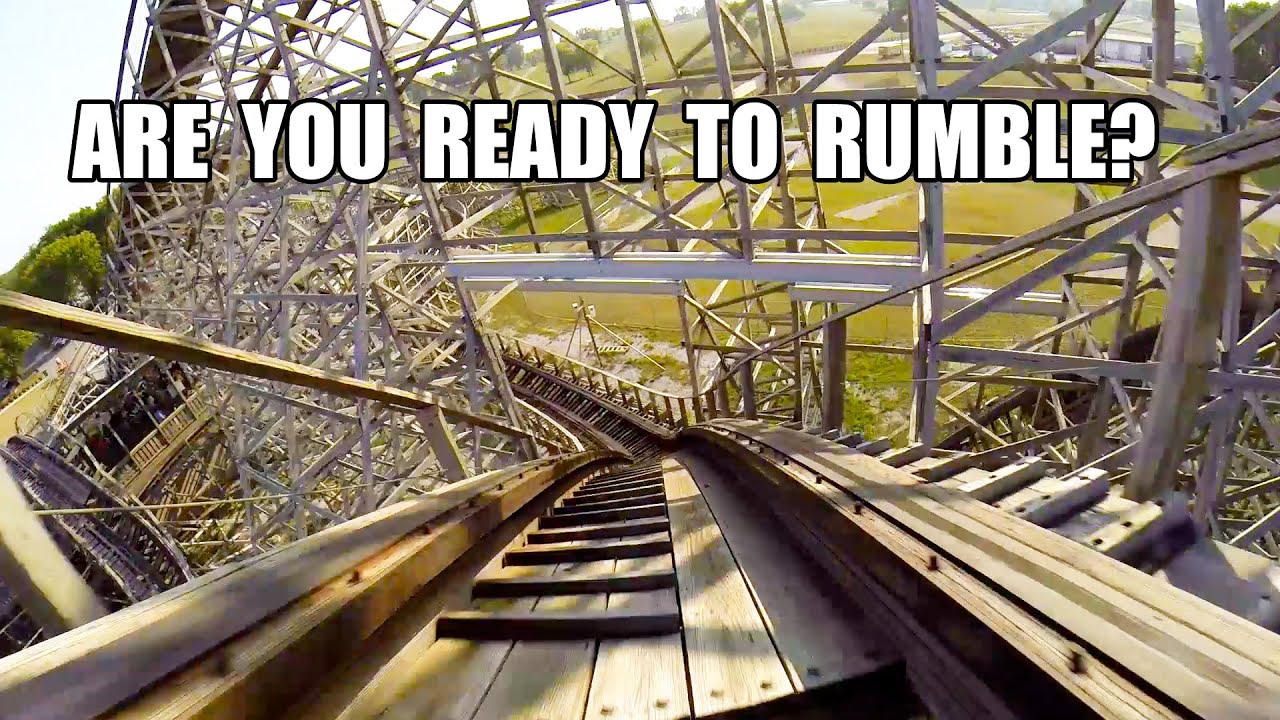 Kentucky Rumbler Wooden Roller Coaster POV Beech Bend Park