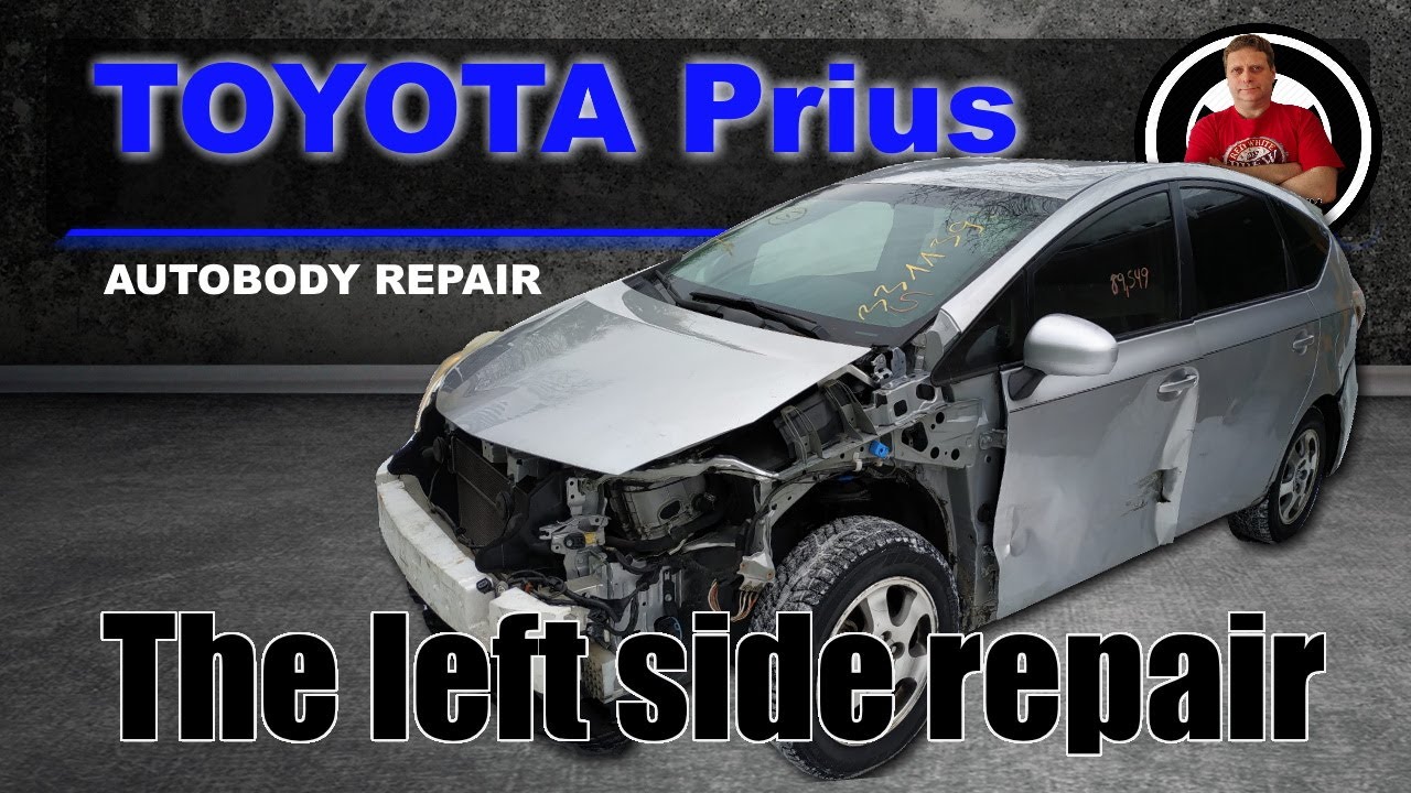 Toyota Prius. The left side repair. Ремонт левой стороны.