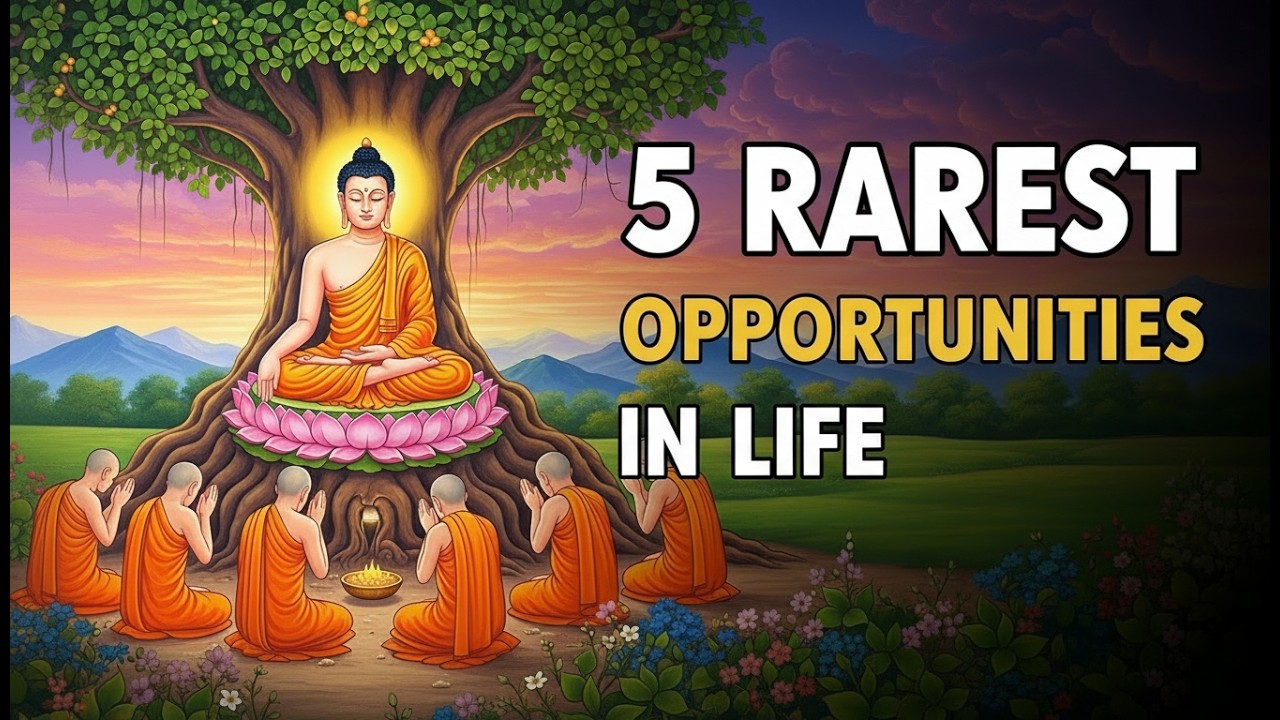 Buddha Stories: 5 Rarest Events In Human Life #buddha #buddhaquotes #vipassana