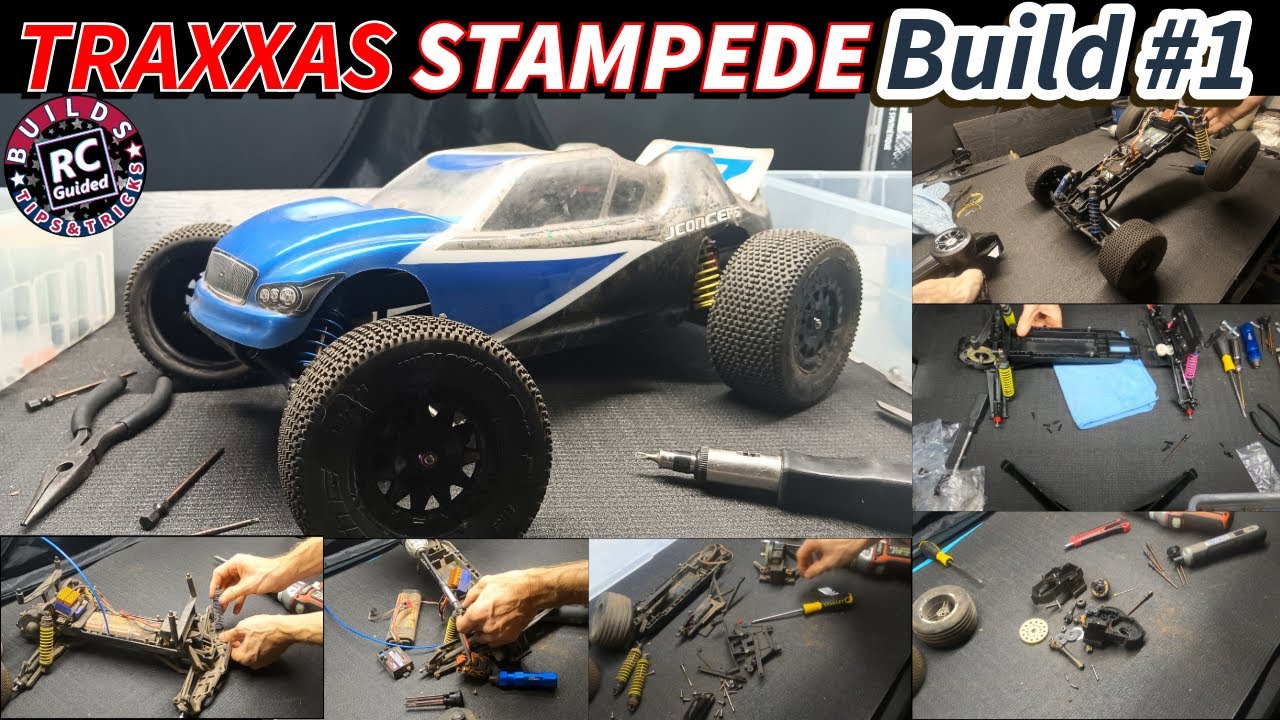RC Build #1: Watch Me Restore a Ragged Traxxas Stampede Back to Race Ready! (TimeLapse) RCGuided