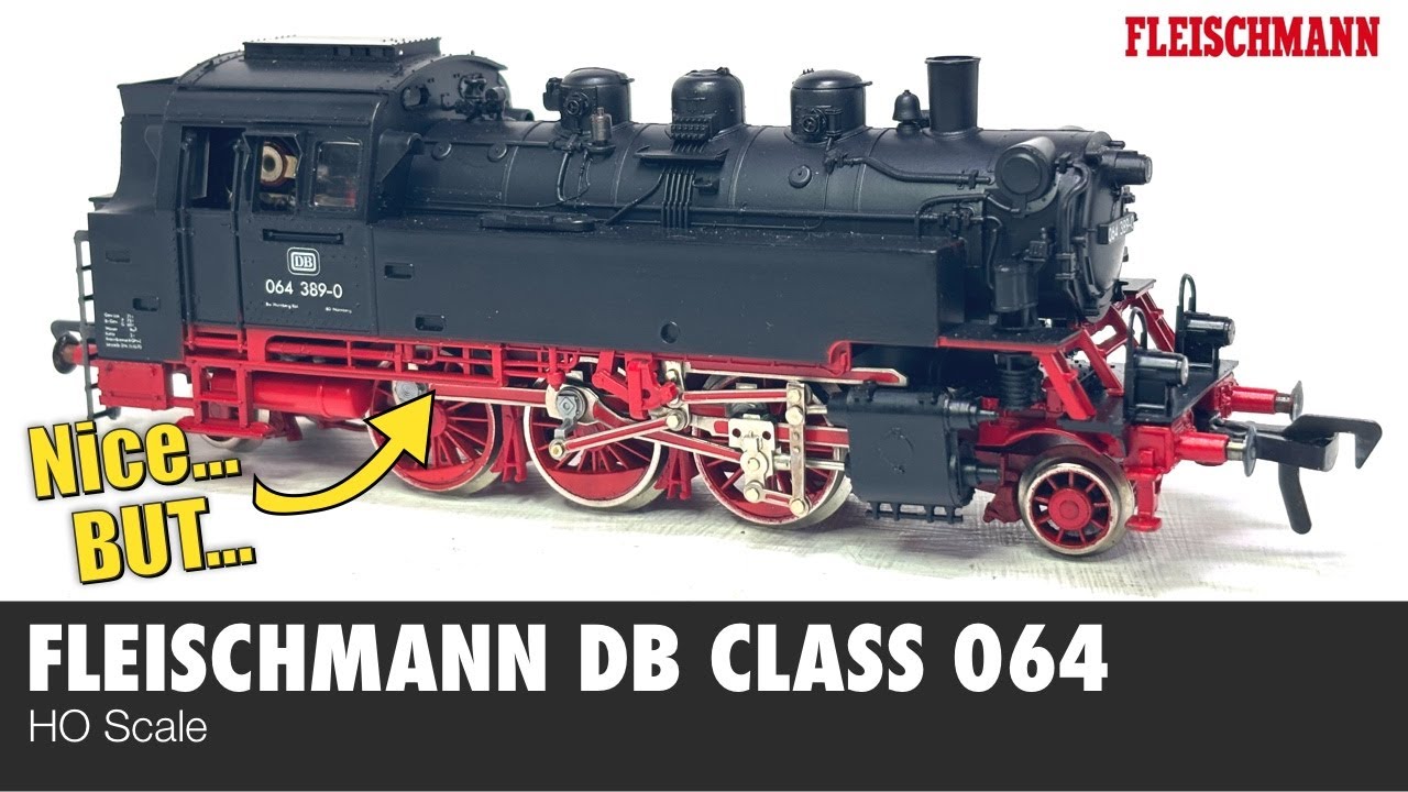 NICE... BUT! Fleischmann BR064 2-6-2 Steam Locomotive - Deutsche Bundesbahn 4064