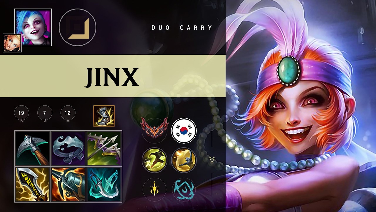 Jinx ADC vs Cassiopeia - KR Grandmaster Patch 26.09