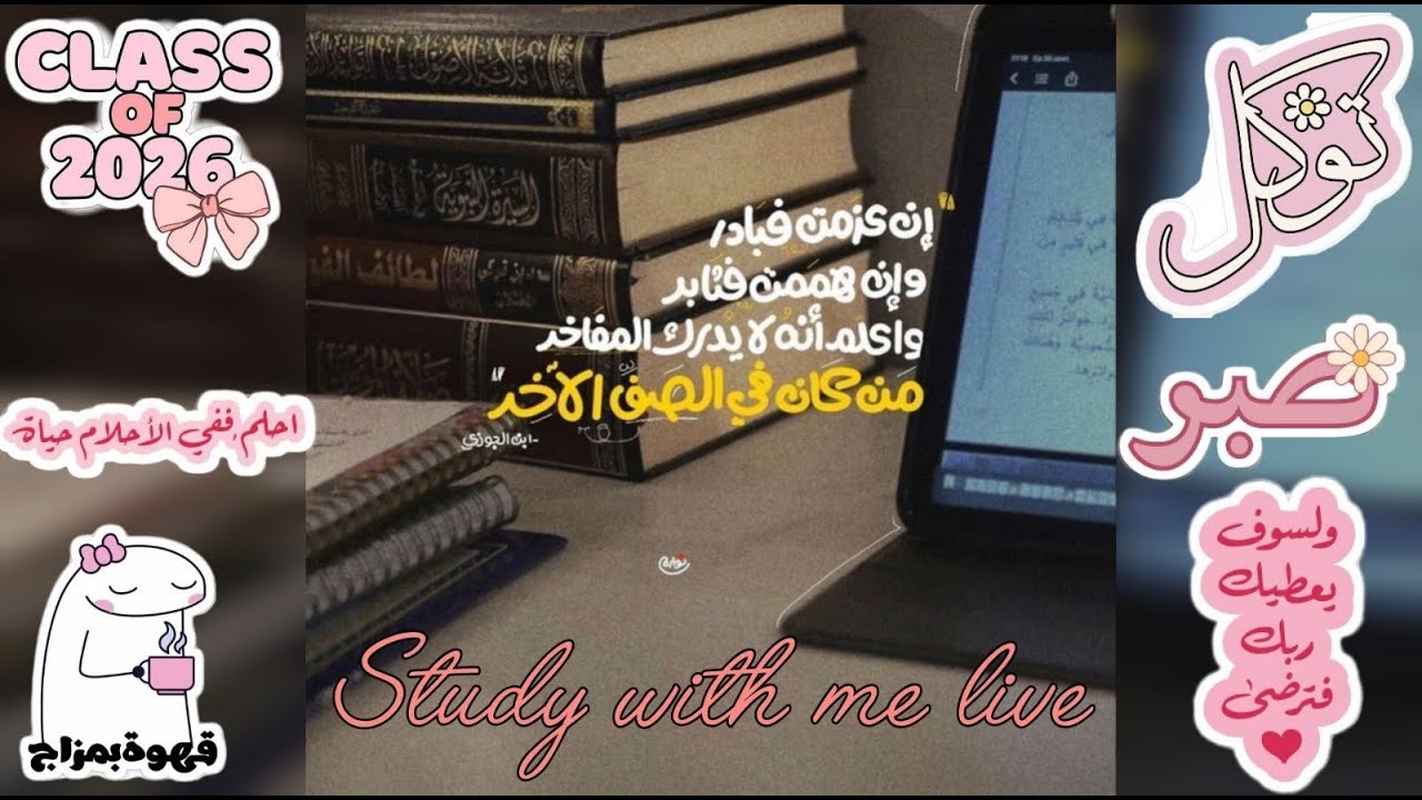 ذاكر معي⏰ |طالبة ثانوية عامة👩🏻‍🎓| هنذاكر مع بعض اطول وقت ممكن💪🏻🤍