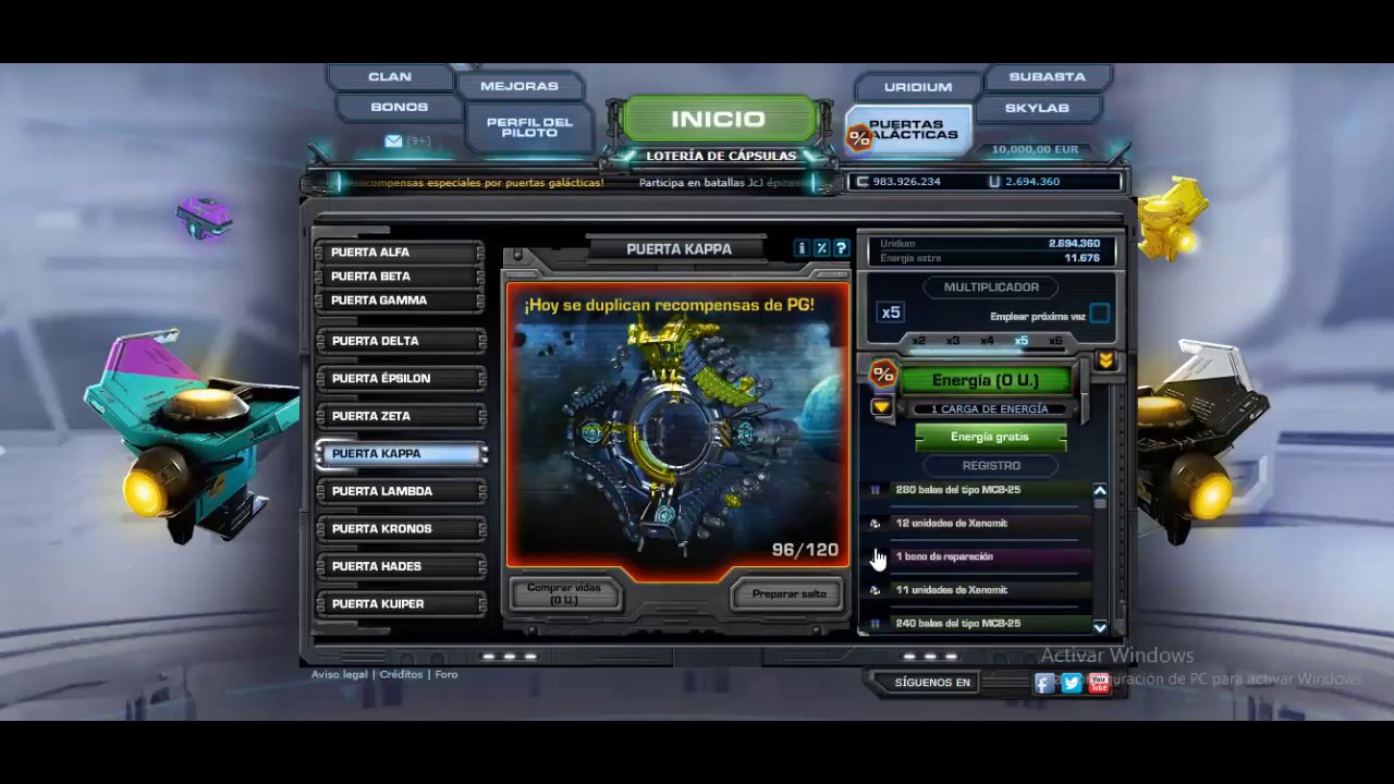 Dark Orbit / Bug De Hercules / MX1 + 2,700,000 Uridium