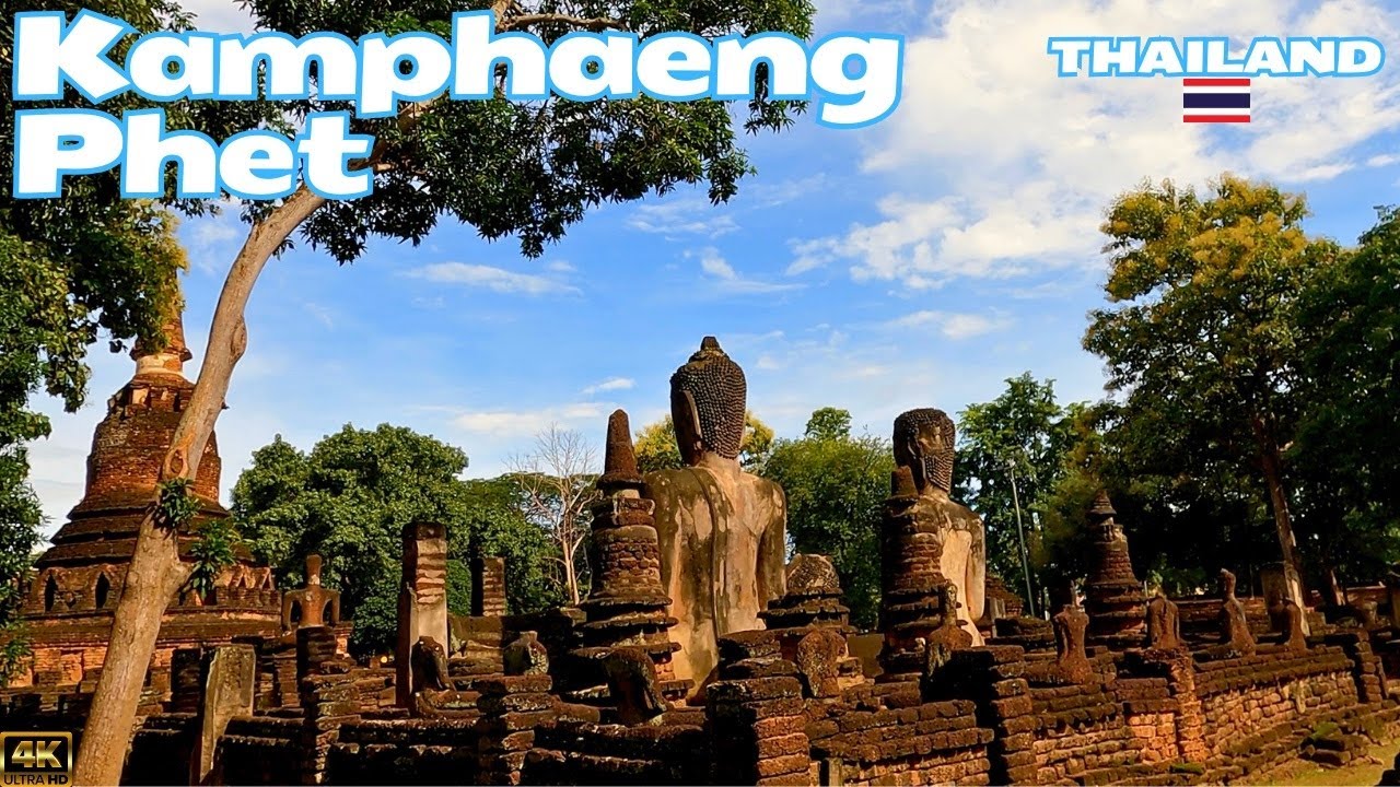 EXPLORING the RUINED CITY - Kamphaeng Phet - Thailand 🇹🇭 4K