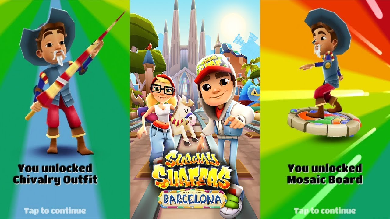 Subway Surfers: World Tour To Barcelona Landscape Gameplay
