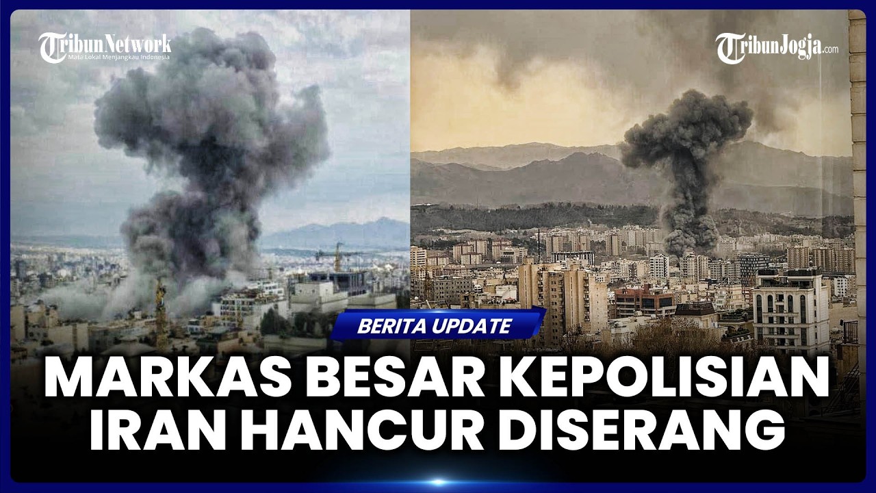 SERANGAN RUDAL AS-ISRAEL HANCURKAN MARKAS BESAR KEPOLISIAN IRAN DI TEHERAN