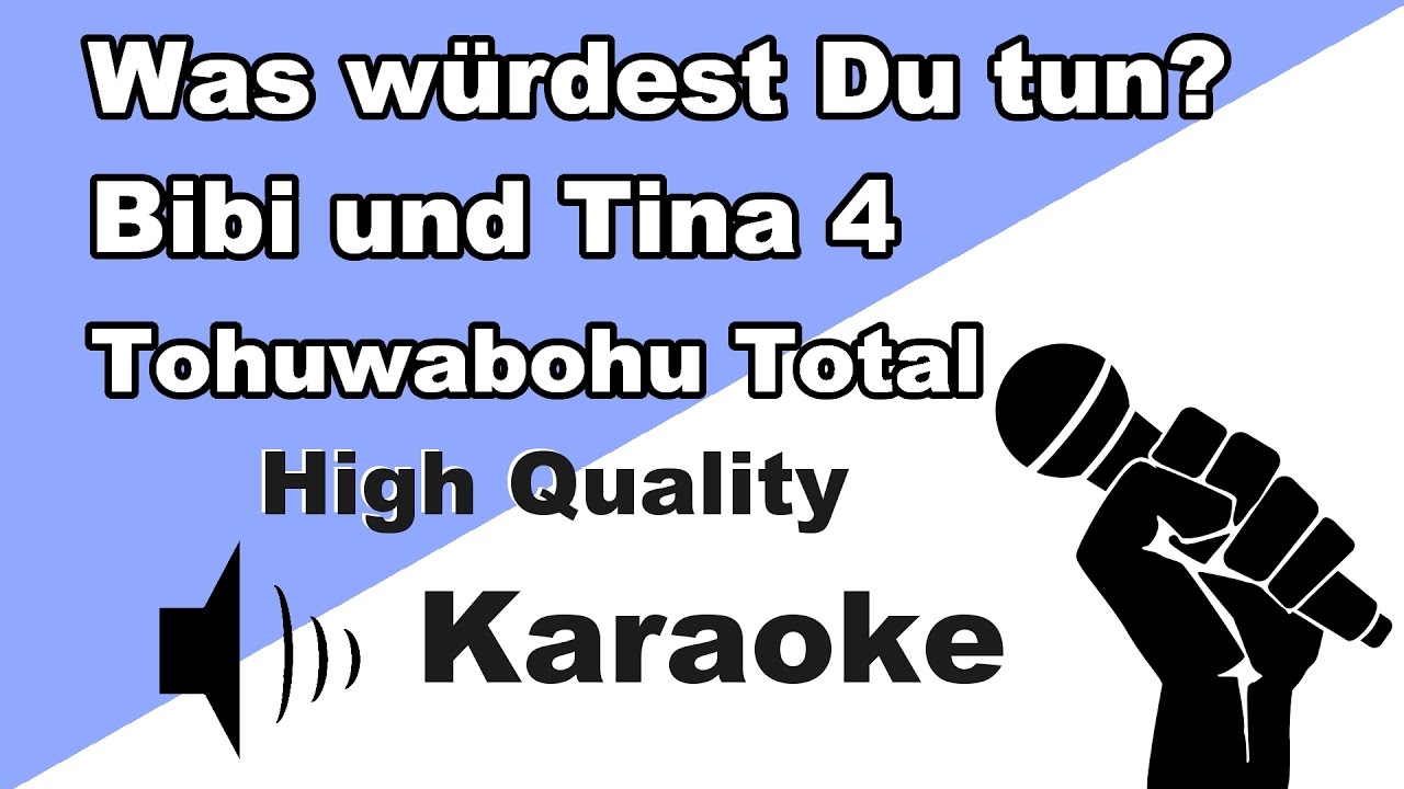 🔴🎤Bibi & Tina 4 - Was würdest Du tun (Karaoke/Instrumental) zum Mitsingen mit Text🎤🔴