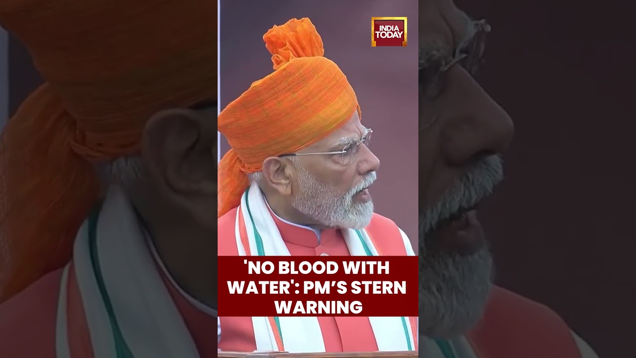 'No Blood with Water': PM Modi&rsquo;s Stern Warning To Pakistan | PM Modi Independence Day Speech
