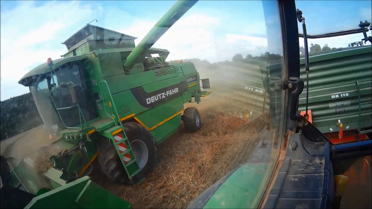 Mähdreschen mit 5695 hts und Soundaufnahme DX 6 05